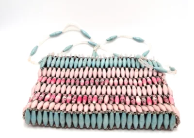 Handmade Beaded Essential Pink Bead Handbags