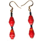 Handmade Bright Red Earrings
