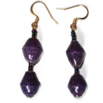 Handmade Rich Purple Earrings