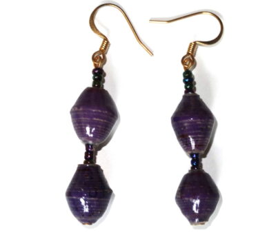 Handmade Rich Purple Earrings