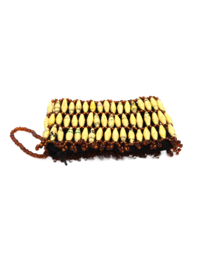 Handmade Beaded Hot Yellow Bead Purse