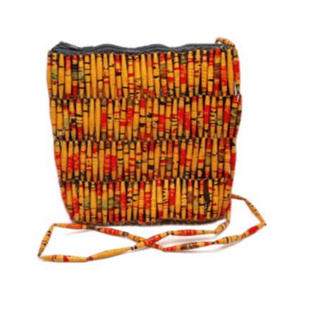 Handmade Vintage Yellow Red Bead Handbags