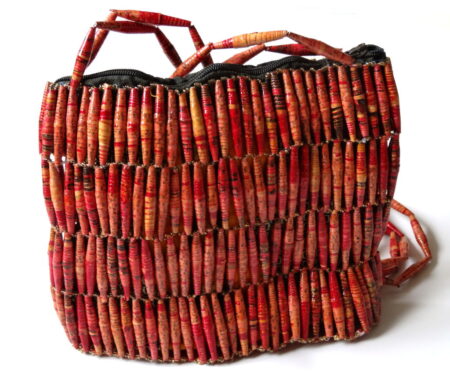 Handmade Vintage Red Bead Handbags
