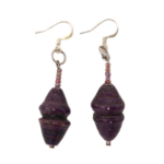 Handmade Glowing Purple Earrings