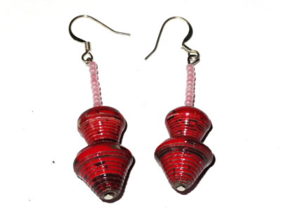 Handmade Hot Red Earring