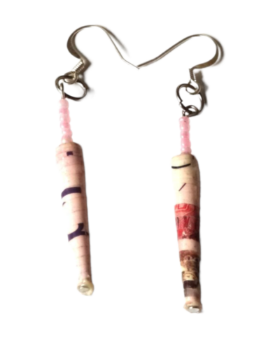 Handmade Posh Pink Earrings