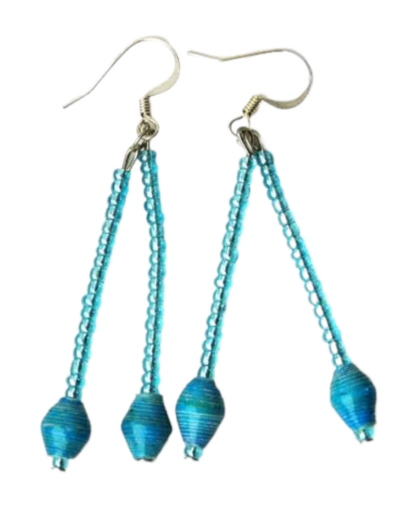 Handmade Angelic Blue Earring