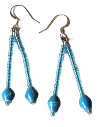 Handmade Angelic Blue Earring