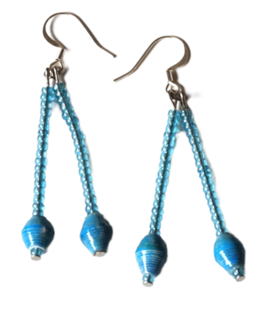 Handmade Angelic Blue Earring