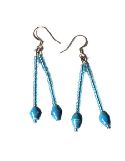 Handmade Angelic Blue Earring
