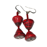 Handmade Classy Dark Red Earrings