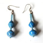 Handmade Vintage Blue Earrings