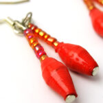 Handmade Luscious Red Earrings