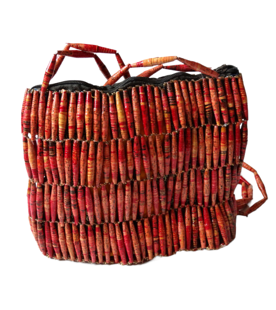 Handmade Vintage Red Bead Handbags