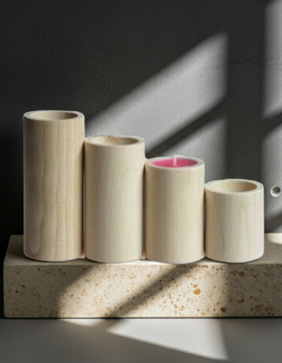 Round Candlestick Set