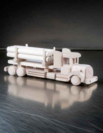 Wooden Truck with Bales Toy