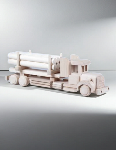Wooden Truck with Bales Toy