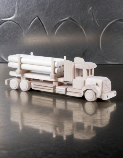 Wooden Truck with Bales Toy