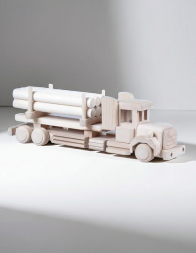 Wooden Truck with Bales Toy