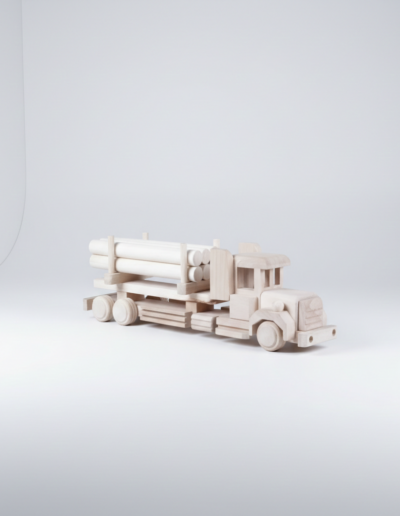 Wooden Truck with Bales Toy