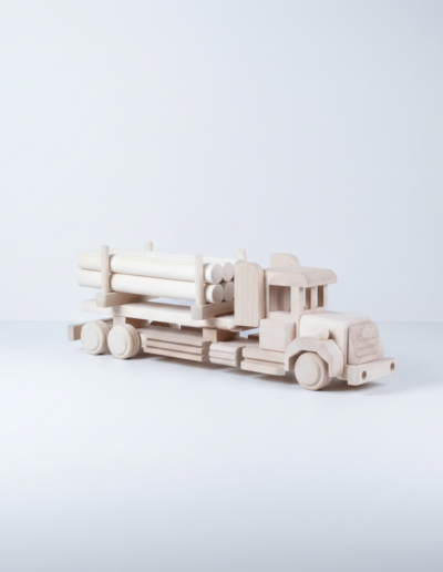 Wooden Truck with Bales Toy