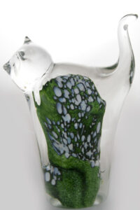 Green Glass Cat
