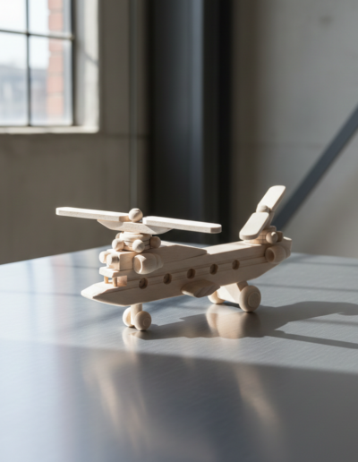 Wood Helicopter Toy