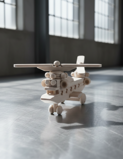 Wood Helicopter Toy
