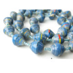 Handmade Glossy Blue Necklace