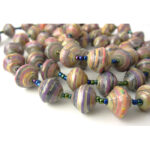 Handmade Glossy Light Purple Necklace