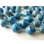 Handmade Glossy Light Blue Necklace