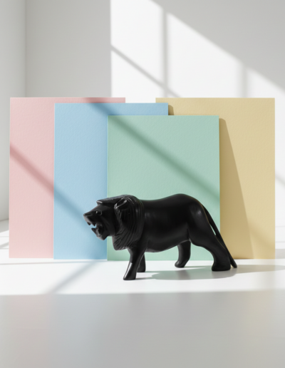 Handmade Ebony Lion | Artisan Sculpture & Majestic Home Décor