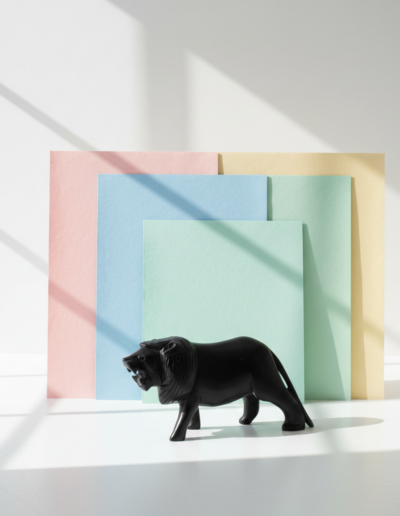 Handmade Ebony Lion | Artisan Sculpture & Majestic Home Décor