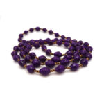 Handmade Glossy Purple Necklace