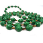 Handmade Glossy Green Necklace