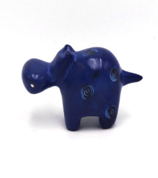 Stone hippo blue