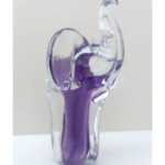 purple glass elephant