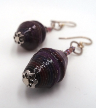 Handmade Essential Purple Earrings
