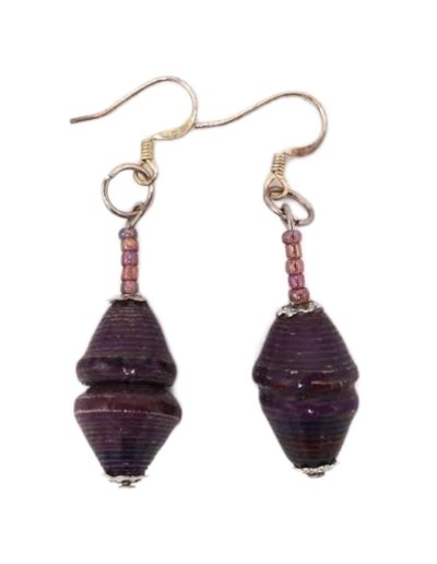 Handmade Essential Purple Earrings