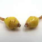 Handmade Yellow Bead Earrings