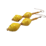 Beaded Yellow Earrings
