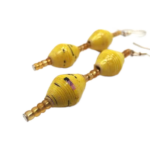 Handmade Classy Yellow Earrings