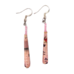 Handmade Classy Pink Bead Earrings