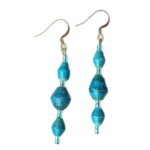 Bead Blue Earrings