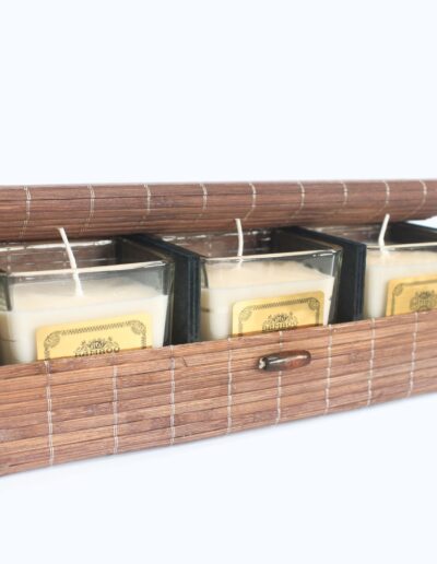 Triple Box Slatted Bamboo