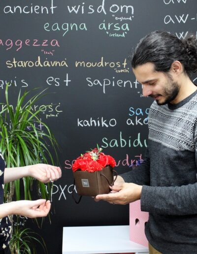Soap Flower Bouquet - Blue Wedding