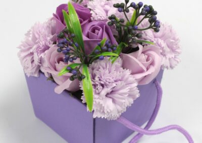 Soap Flower Bouquet - Lavender Rose & Carnation