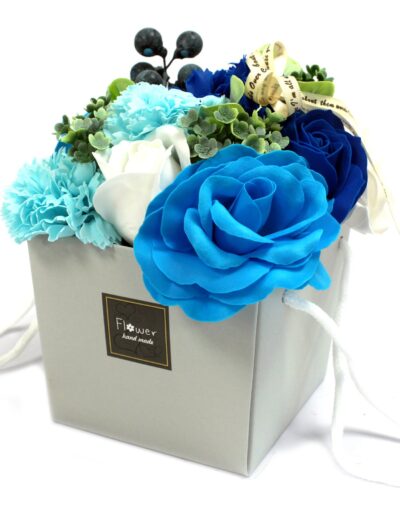 Soap Flower Bouquet - Blue Wedding