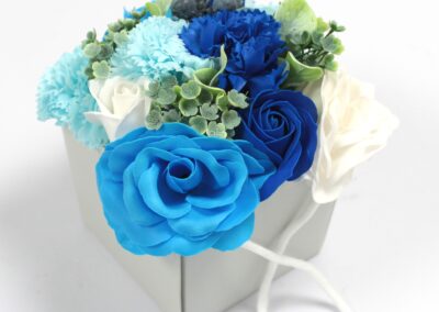 Soap Flower Bouquet - Blue Wedding