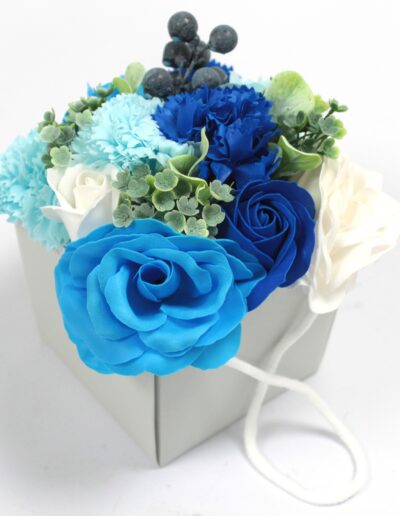 Soap Flower Bouquet - Blue Wedding